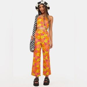 Another Girl | Floral High Waisted Jeans